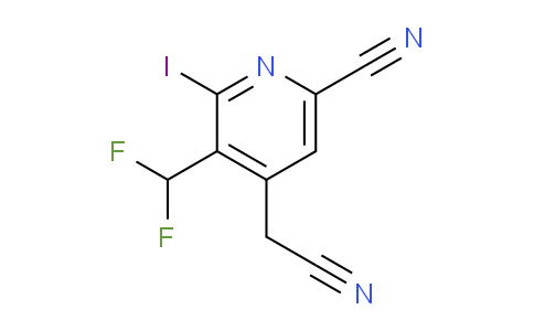 AM34965 | 1804492-44-1 | 6-Cyano-3-(difluoromethyl)-2-iodopyridine-4-acetonitrile