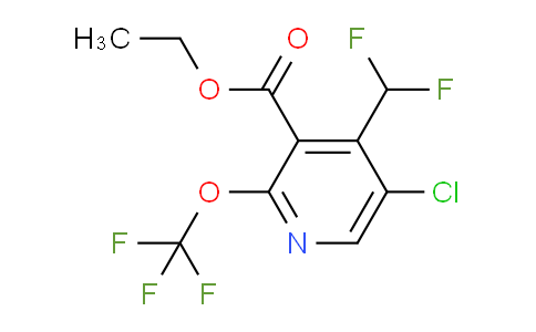 Ethyl 5-chloro-4-(difluoromethyl)-2-(trifluoromethoxy)pyridine-3-carboxylate