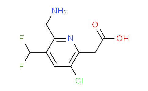 2-(Aminomethyl)-5-chloro-3-(difluoromethyl)pyridine-6-acetic acid