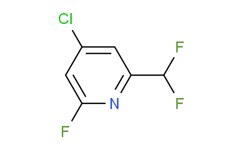 4-Chloro-2-(difluoromethyl)-6-fluoropyridine