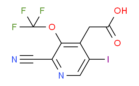 2-Cyano-5-iodo-3-(trifluoromethoxy)pyridine-4-acetic acid