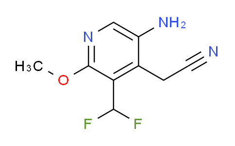 5-Amino-3-(difluoromethyl)-2-methoxypyridine-4-acetonitrile