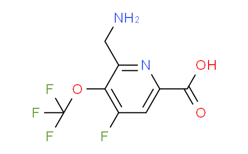2-(Aminomethyl)-4-fluoro-3-(trifluoromethoxy)pyridine-6-carboxylic acid