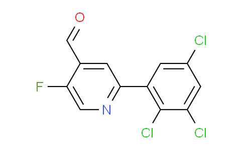 5-Fluoro-2-(2,3,5-trichlorophenyl)isonicotinaldehyde