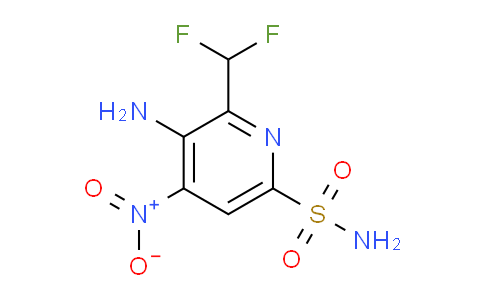 3-Amino-2-(difluoromethyl)-4-nitropyridine-6-sulfonamide