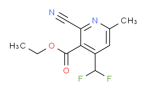 Ethyl 2-cyano-4-(difluoromethyl)-6-methylpyridine-3-carboxylate
