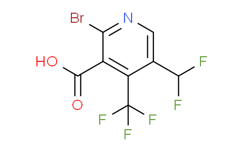AM35042 | 1805255-10-0 | 2-Bromo-5-(difluoromethyl)-4-(trifluoromethyl)pyridine-3-carboxylic acid