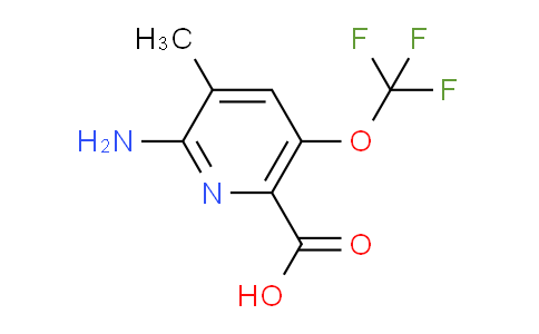 2-Amino-3-methyl-5-(trifluoromethoxy)pyridine-6-carboxylic acid
