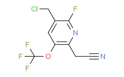 AM35165 | 1806743-09-8 | 3-(Chloromethyl)-2-fluoro-5-(trifluoromethoxy)pyridine-6-acetonitrile