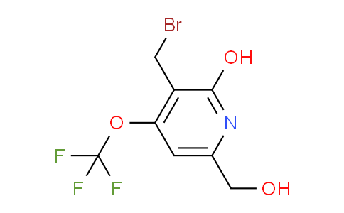 3-(Bromomethyl)-2-hydroxy-4-(trifluoromethoxy)pyridine-6-methanol