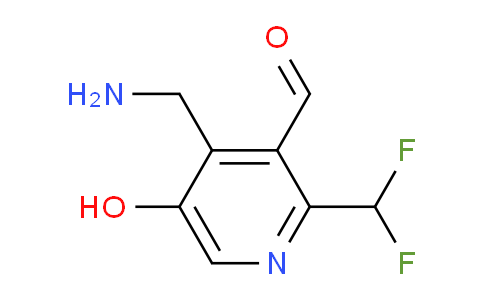 4-(Aminomethyl)-2-(difluoromethyl)-5-hydroxypyridine-3-carboxaldehyde