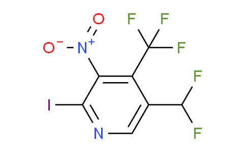 5-(Difluoromethyl)-2-iodo-3-nitro-4-(trifluoromethyl)pyridine