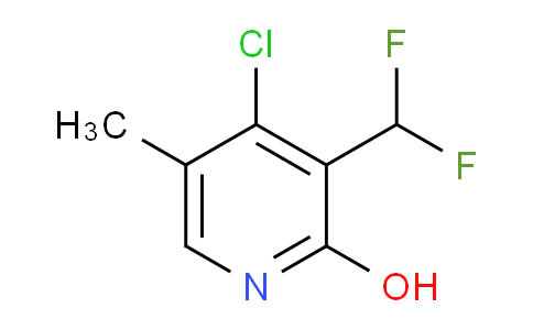 4-Chloro-3-(difluoromethyl)-2-hydroxy-5-methylpyridine