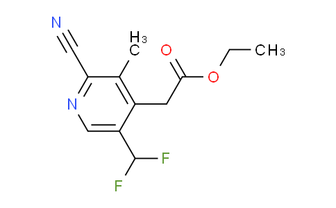 AM35250 | 1805425-28-8 | Ethyl 2-cyano-5-(difluoromethyl)-3-methylpyridine-4-acetate
