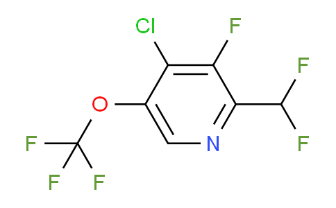 4-Chloro-2-(difluoromethyl)-3-fluoro-5-(trifluoromethoxy)pyridine
