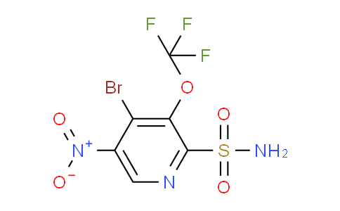 4-Bromo-5-nitro-3-(trifluoromethoxy)pyridine-2-sulfonamide