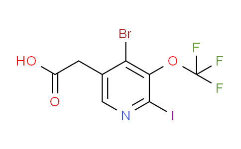4-Bromo-2-iodo-3-(trifluoromethoxy)pyridine-5-acetic acid