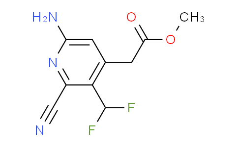 Methyl 6-amino-2-cyano-3-(difluoromethyl)pyridine-4-acetate