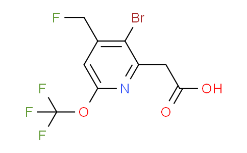 AM35329 | 1803685-29-1 | 3-Bromo-4-(fluoromethyl)-6-(trifluoromethoxy)pyridine-2-acetic acid