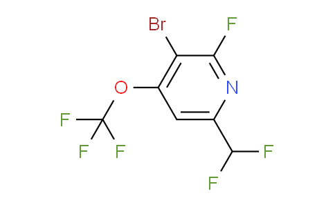 3-Bromo-6-(difluoromethyl)-2-fluoro-4-(trifluoromethoxy)pyridine