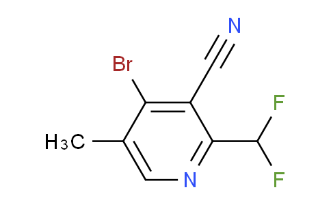 4-Bromo-3-cyano-2-(difluoromethyl)-5-methylpyridine
