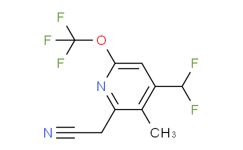 4-(Difluoromethyl)-3-methyl-6-(trifluoromethoxy)pyridine-2-acetonitrile