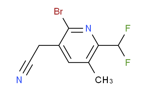 2-Bromo-6-(difluoromethyl)-5-methylpyridine-3-acetonitrile