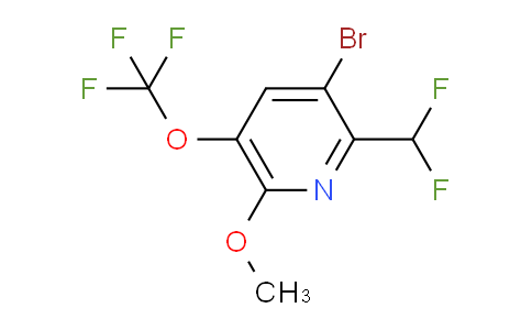 3-Bromo-2-(difluoromethyl)-6-methoxy-5-(trifluoromethoxy)pyridine