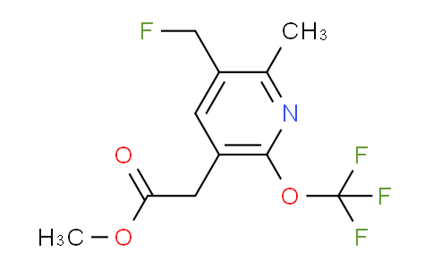 Methyl 3-(fluoromethyl)-2-methyl-6-(trifluoromethoxy)pyridine-5-acetate