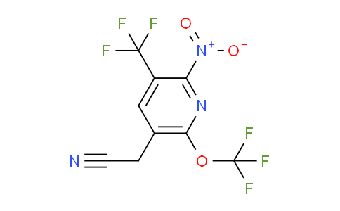 2-Nitro-6-(trifluoromethoxy)-3-(trifluoromethyl)pyridine-5-acetonitrile