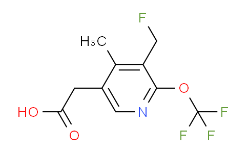 3-(Fluoromethyl)-4-methyl-2-(trifluoromethoxy)pyridine-5-acetic acid
