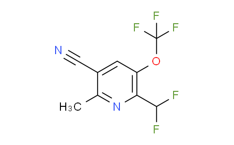 3-Cyano-6-(difluoromethyl)-2-methyl-5-(trifluoromethoxy)pyridine