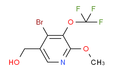 4-Bromo-2-methoxy-3-(trifluoromethoxy)pyridine-5-methanol