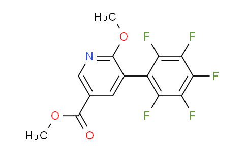 Methyl 6-methoxy-5-(perfluorophenyl)nicotinate