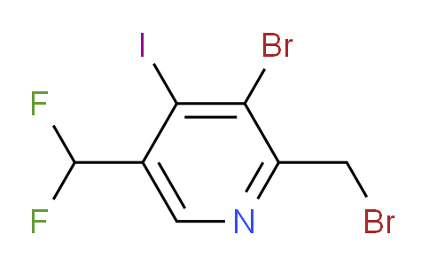 3-Bromo-2-(bromomethyl)-5-(difluoromethyl)-4-iodopyridine