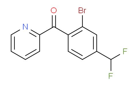 2-(2-Bromo-4-(difluoromethyl)benzoyl)pyridine