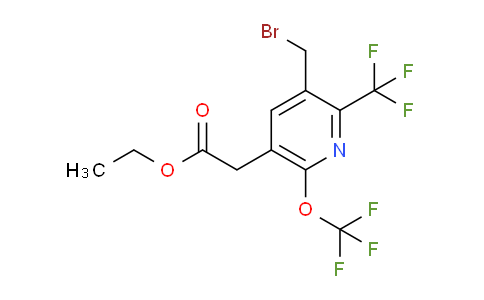 AM35430 | 1804673-62-8 | Ethyl 3-(bromomethyl)-6-(trifluoromethoxy)-2-(trifluoromethyl)pyridine-5-acetate