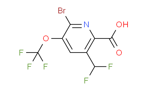 AM35445 | 1806239-69-9 | 2-Bromo-5-(difluoromethyl)-3-(trifluoromethoxy)pyridine-6-carboxylic acid