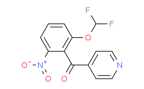 4-(2-(Difluoromethoxy)-6-nitrobenzoyl)pyridine