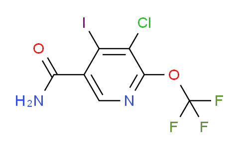 3-Chloro-4-iodo-2-(trifluoromethoxy)pyridine-5-carboxamide