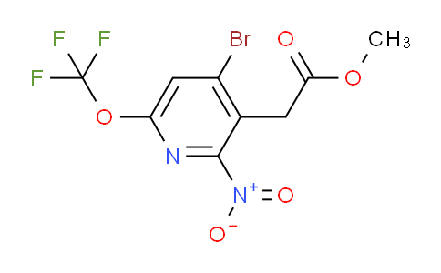 Methyl 4-bromo-2-nitro-6-(trifluoromethoxy)pyridine-3-acetate