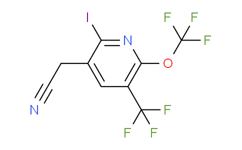 2-Iodo-6-(trifluoromethoxy)-5-(trifluoromethyl)pyridine-3-acetonitrile