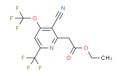 AM35534 | 1804739-13-6 | Ethyl 3-cyano-4-(trifluoromethoxy)-6-(trifluoromethyl)pyridine-2-acetate