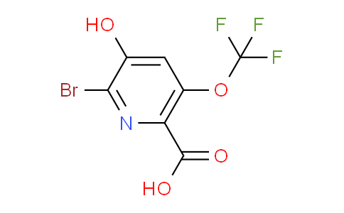 2-Bromo-3-hydroxy-5-(trifluoromethoxy)pyridine-6-carboxylic acid