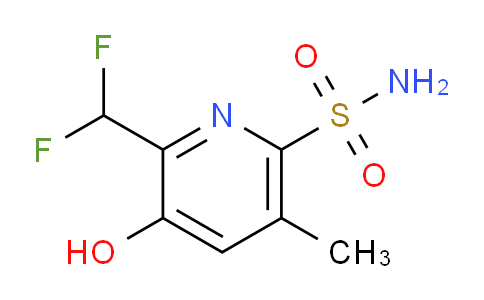 2-(Difluoromethyl)-3-hydroxy-5-methylpyridine-6-sulfonamide