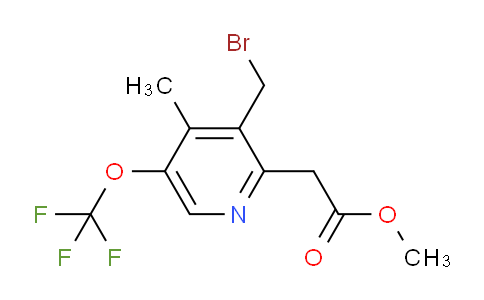 Methyl 3-(bromomethyl)-4-methyl-5-(trifluoromethoxy)pyridine-2-acetate