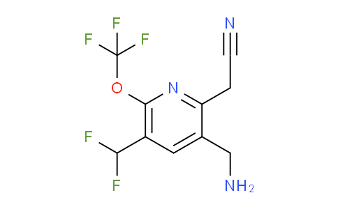 3-(Aminomethyl)-5-(difluoromethyl)-6-(trifluoromethoxy)pyridine-2-acetonitrile