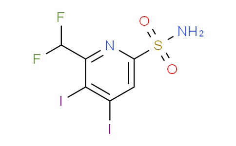 2-(Difluoromethyl)-3,4-diiodopyridine-6-sulfonamide