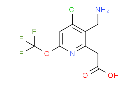 AM35605 | 1804794-51-1 | 3-(Aminomethyl)-4-chloro-6-(trifluoromethoxy)pyridine-2-acetic acid