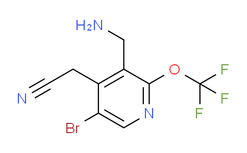 3-(Aminomethyl)-5-bromo-2-(trifluoromethoxy)pyridine-4-acetonitrile